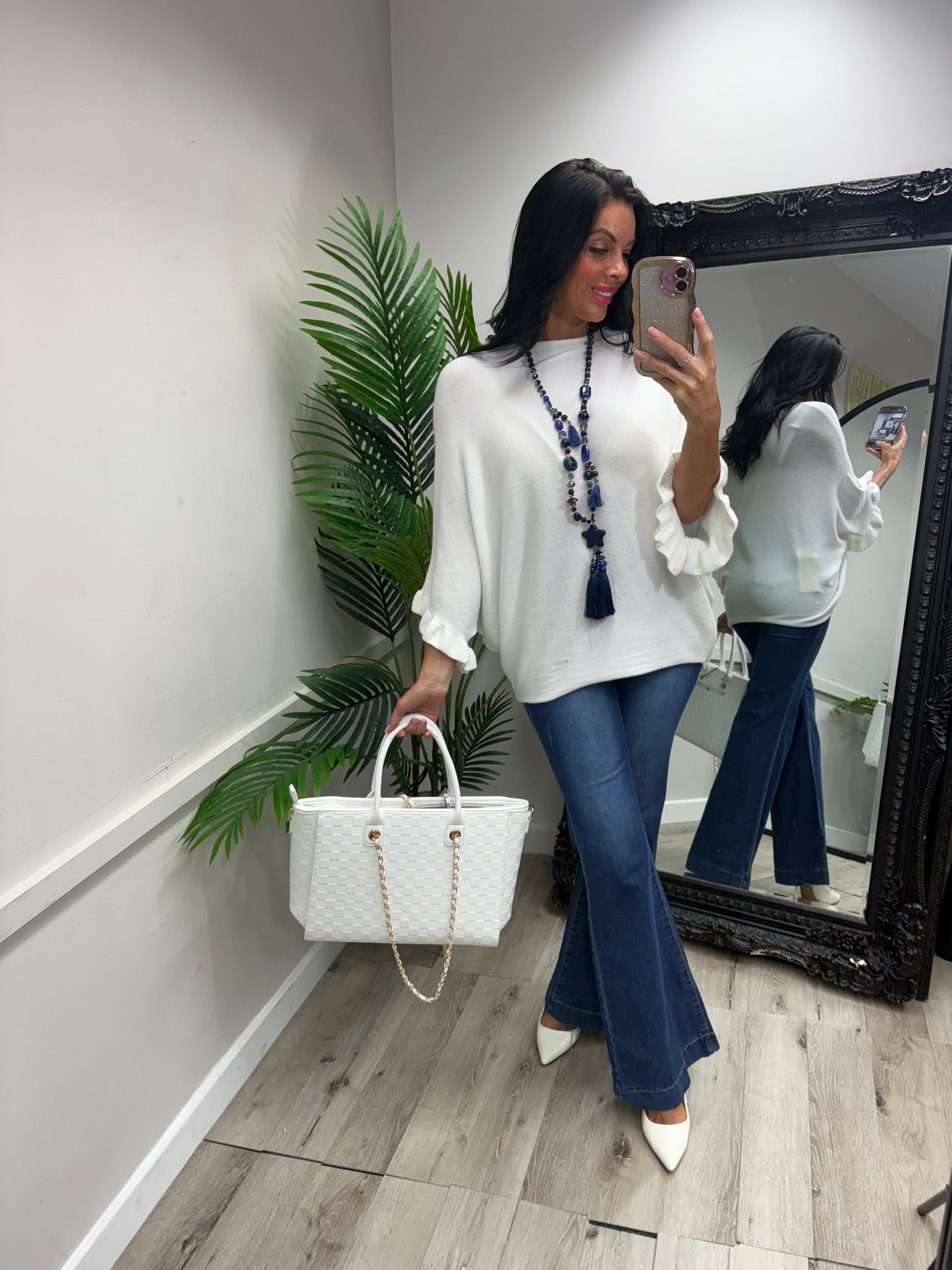 Hollie Frill Arm Knit