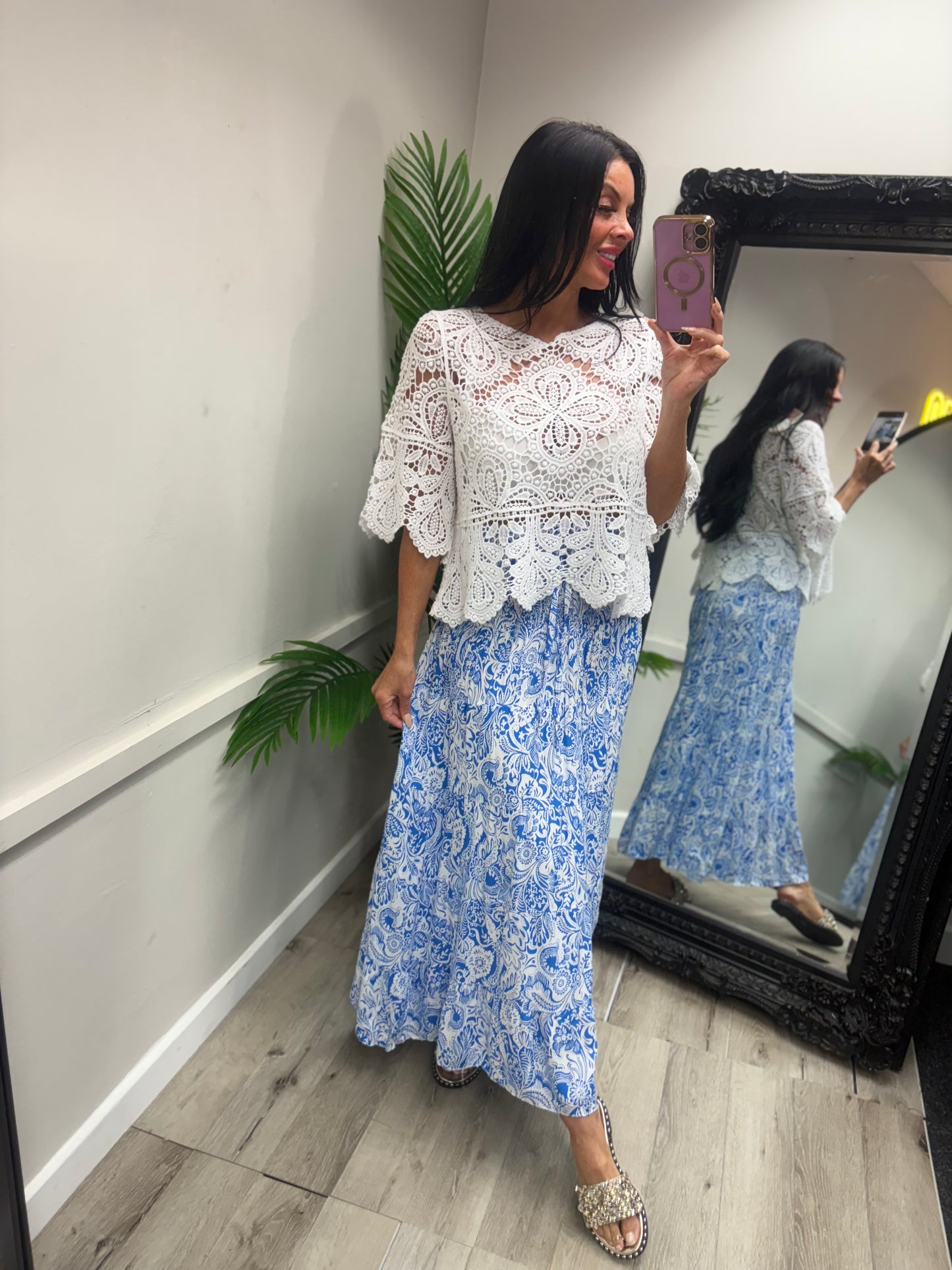 Magic Midi Dress - Blue