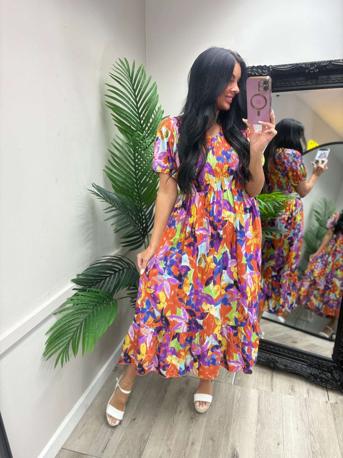 Lillian Dress - Orange