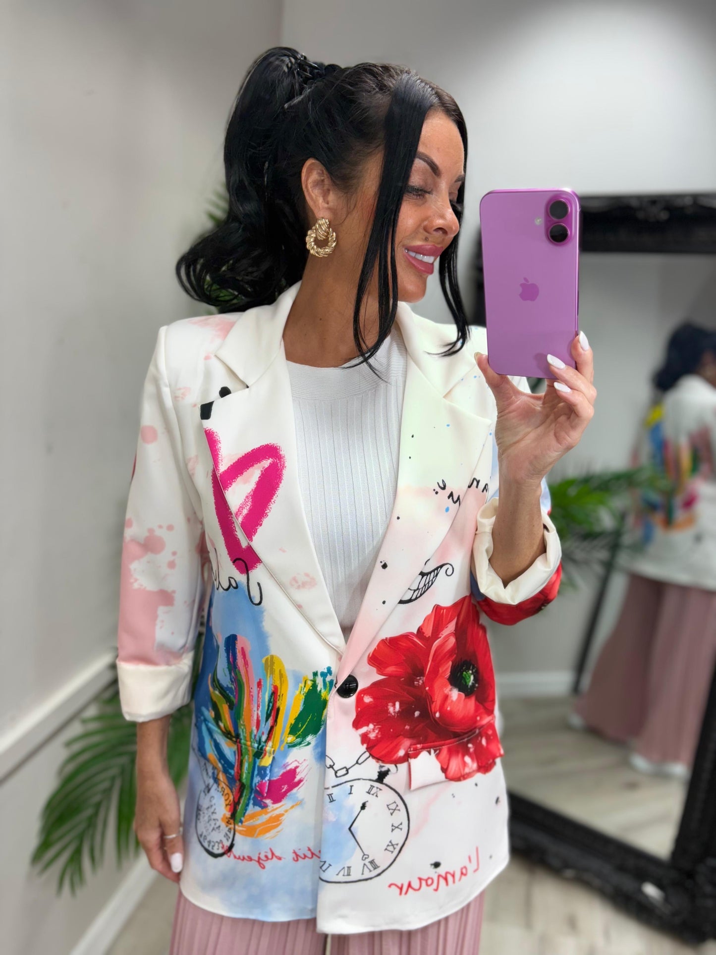 Poppy Blazer - White