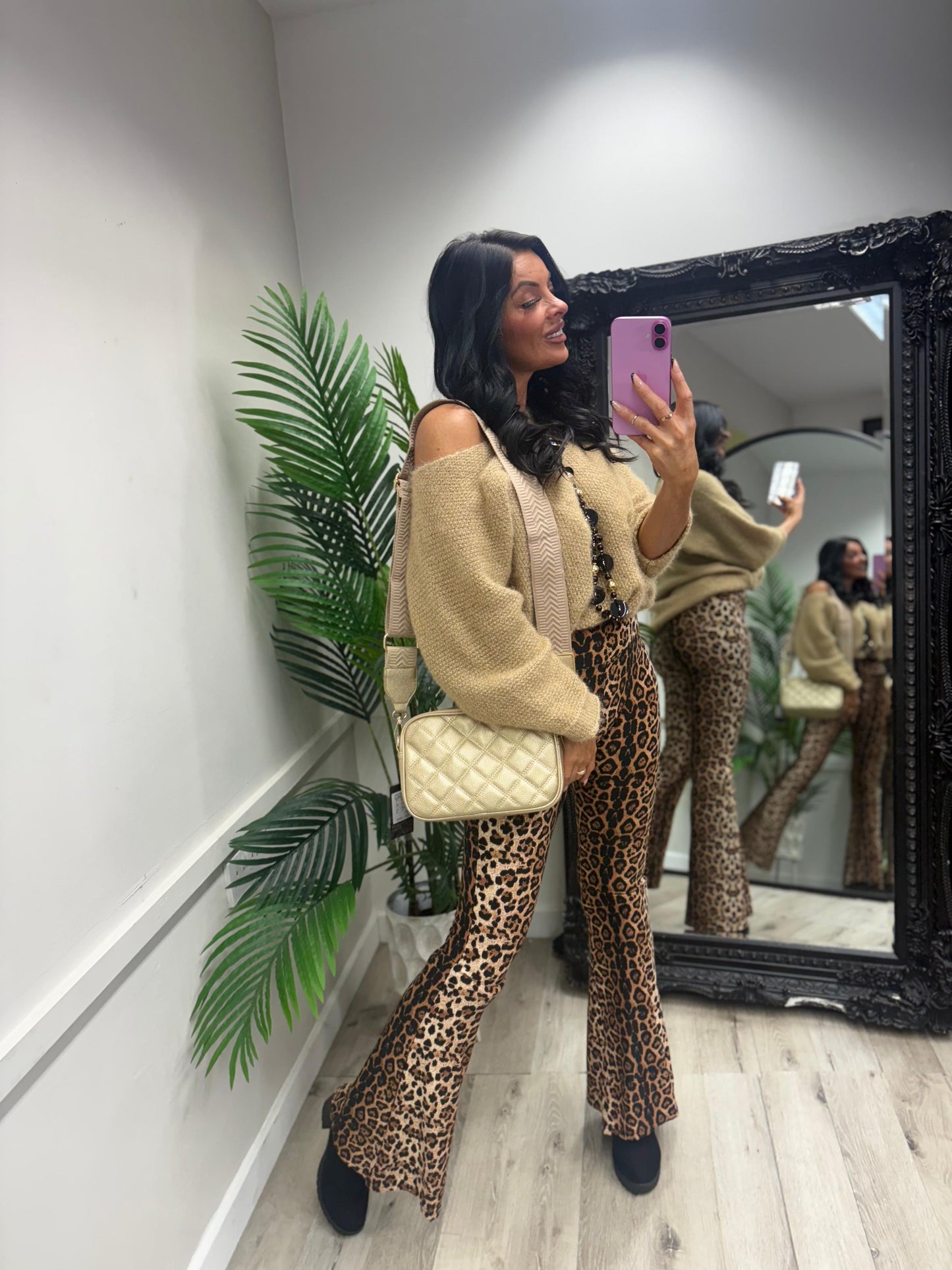 Leopard Flare Leggings