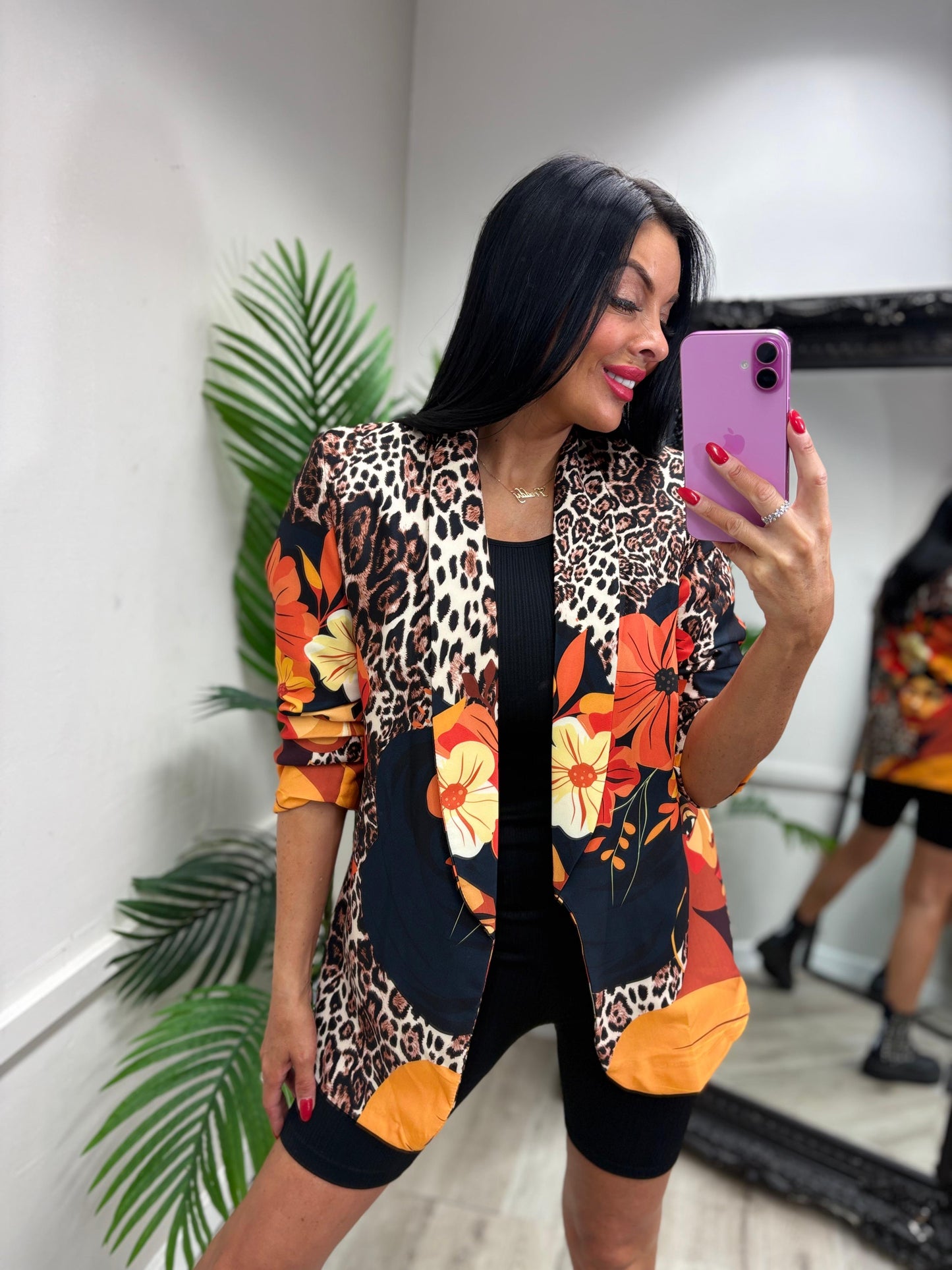 Leopard Blazer