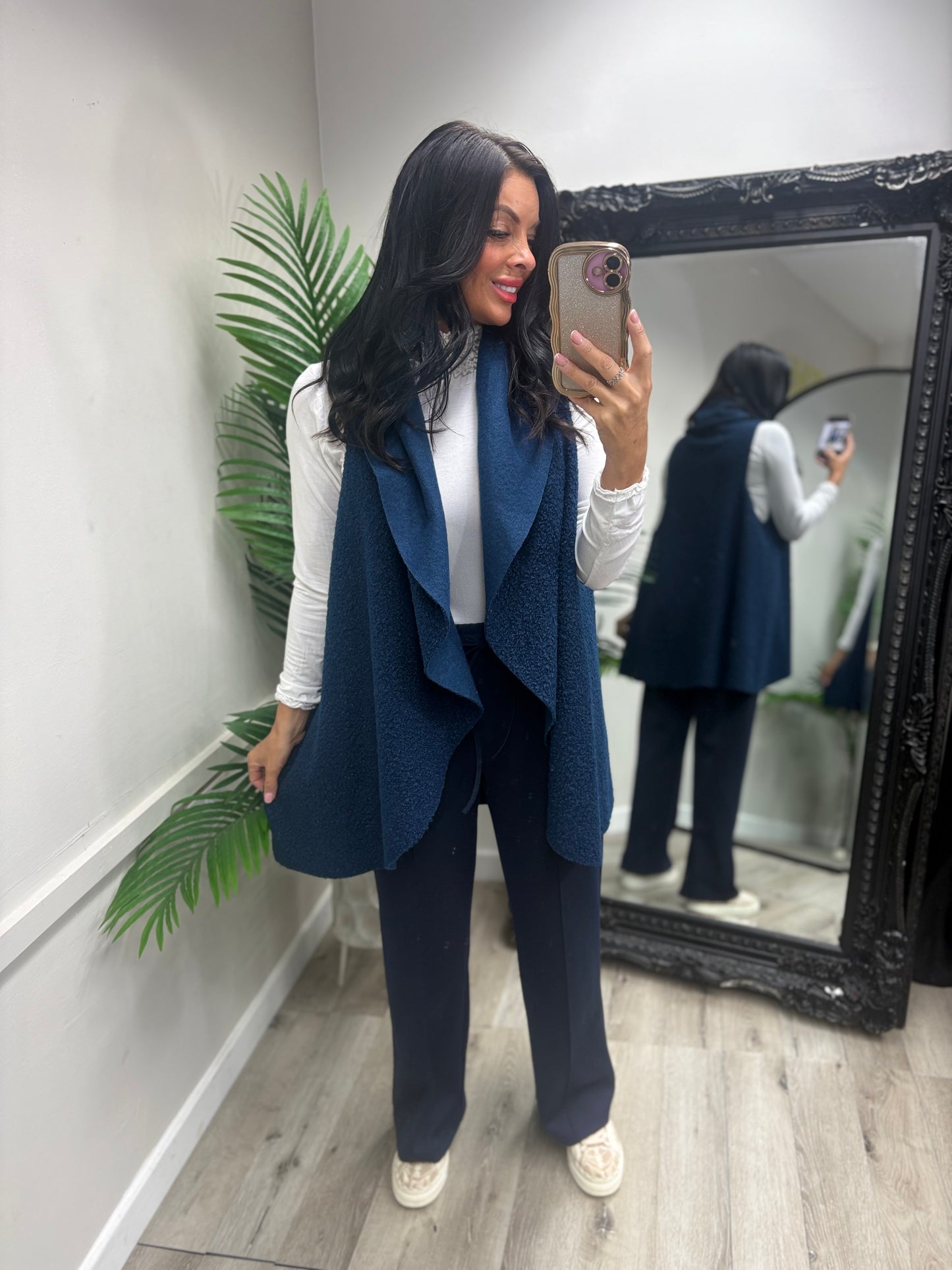 Ellen Teddy Waist Jacket - Blue