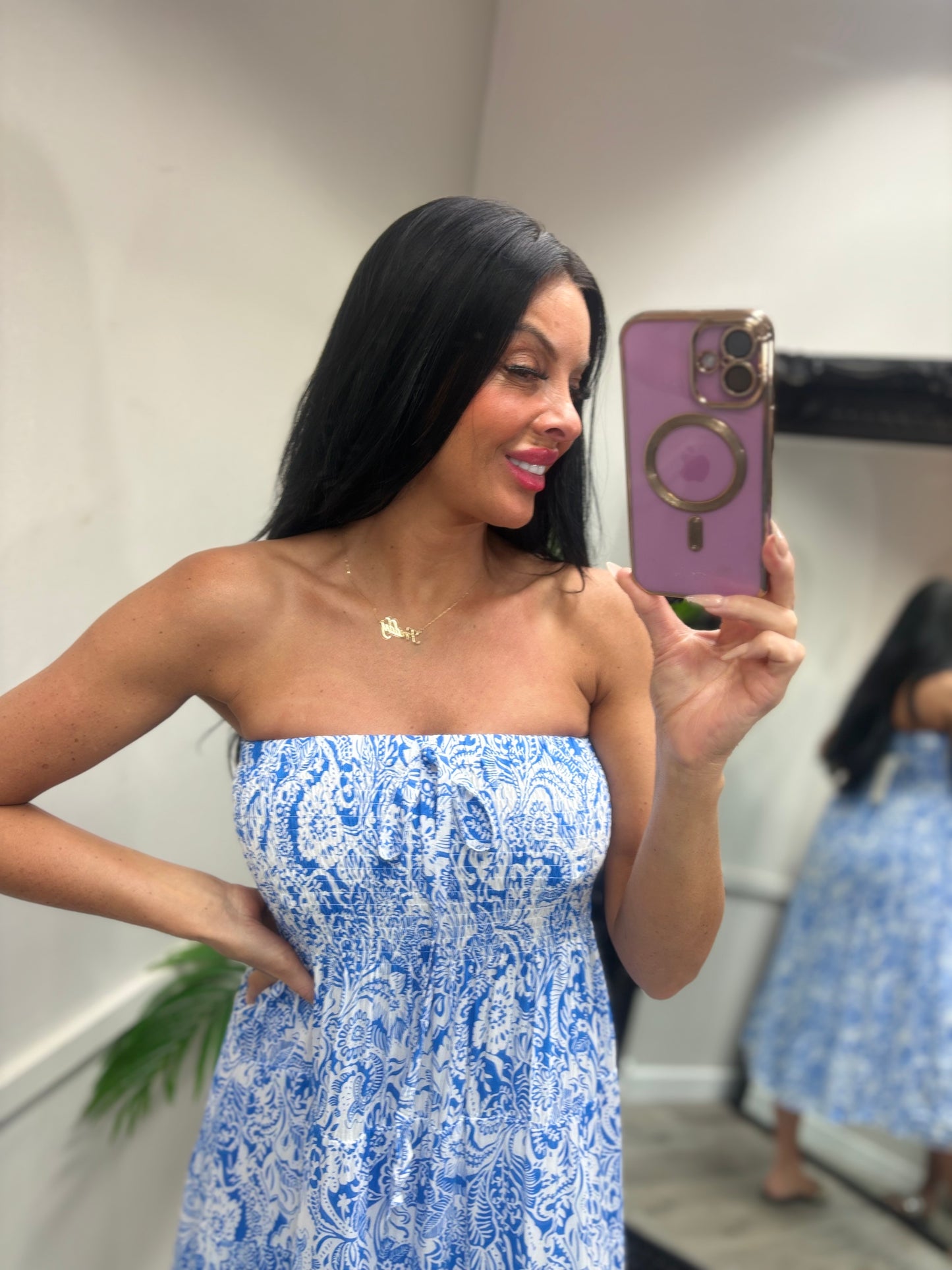 Magic Midi Dress - Blue