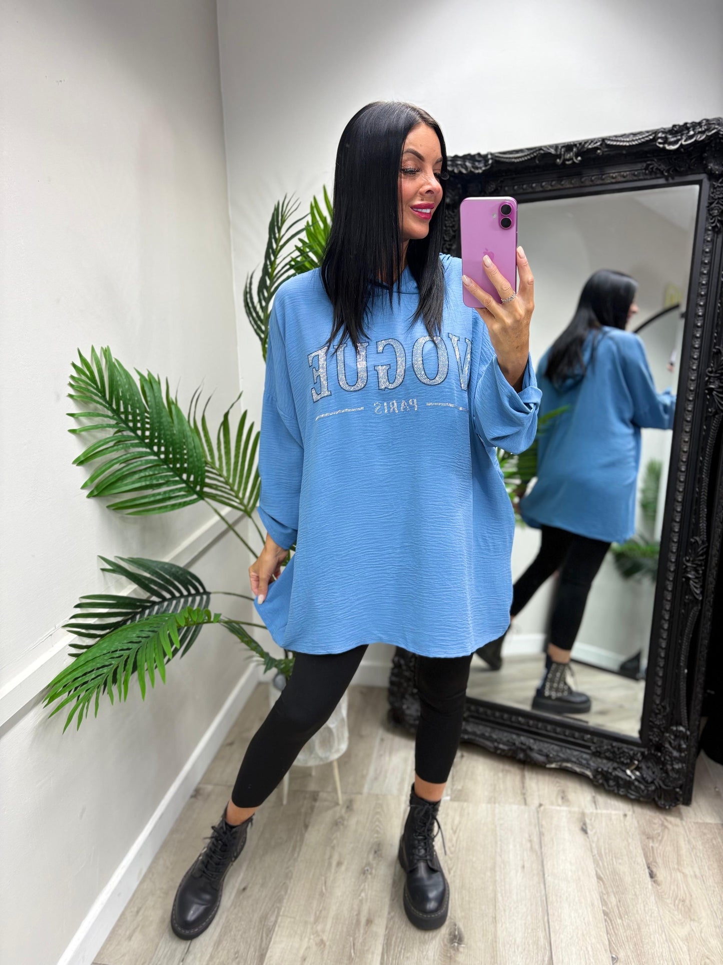 Kennedy Glitz Hoodie - Blue