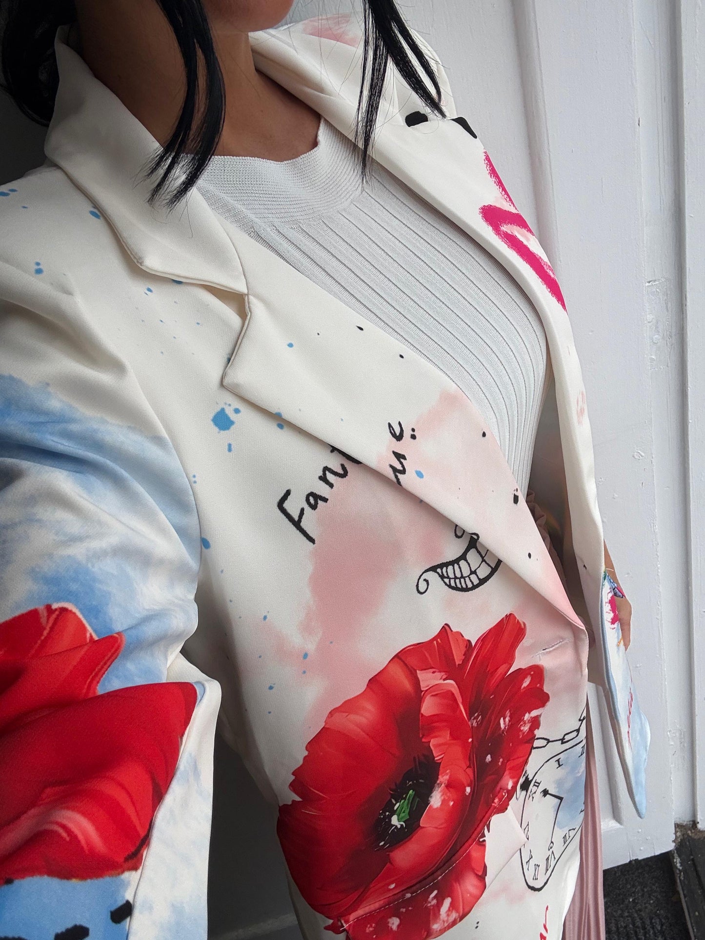 Poppy Blazer - White