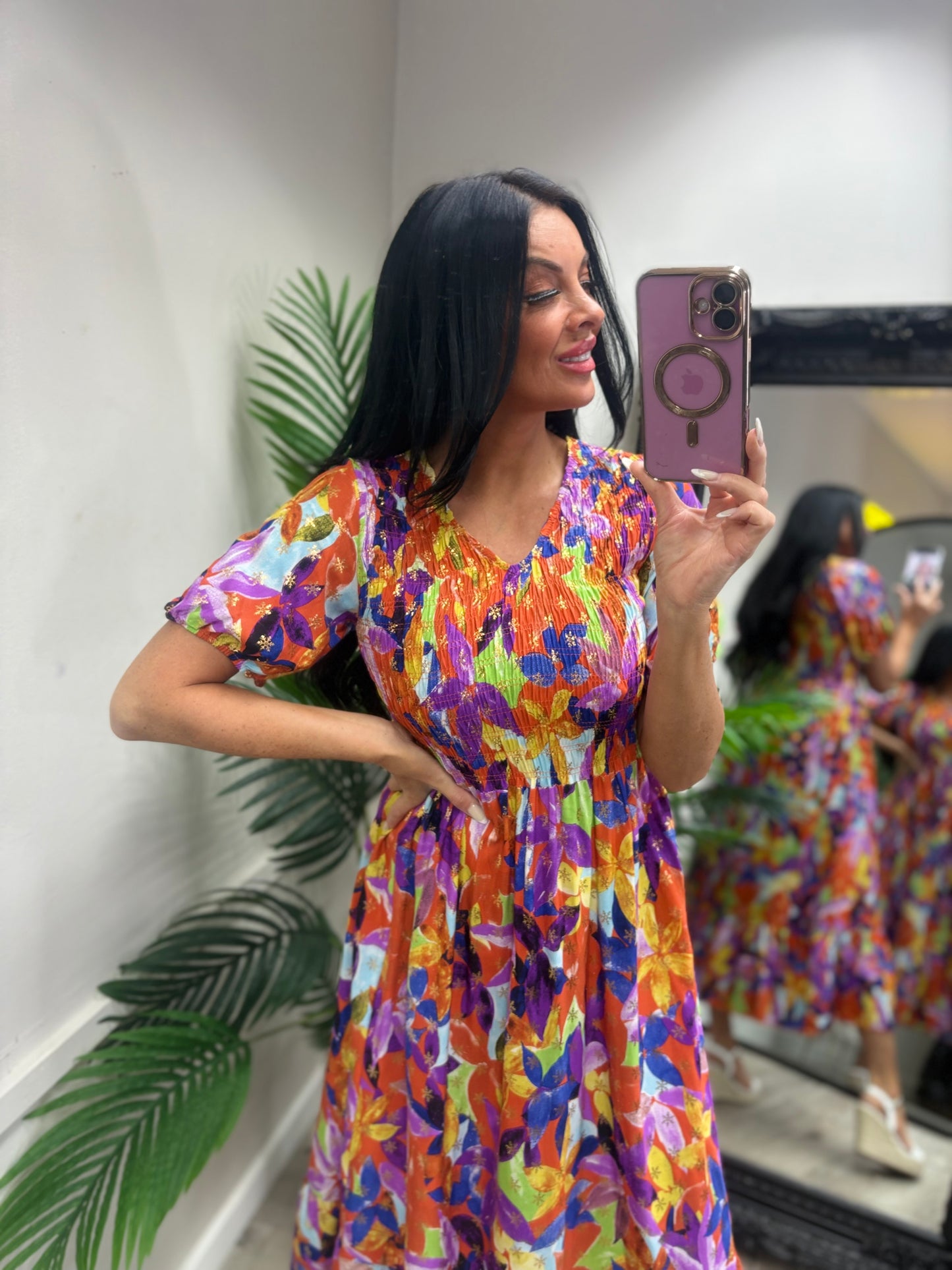 Lillian Dress - Orange