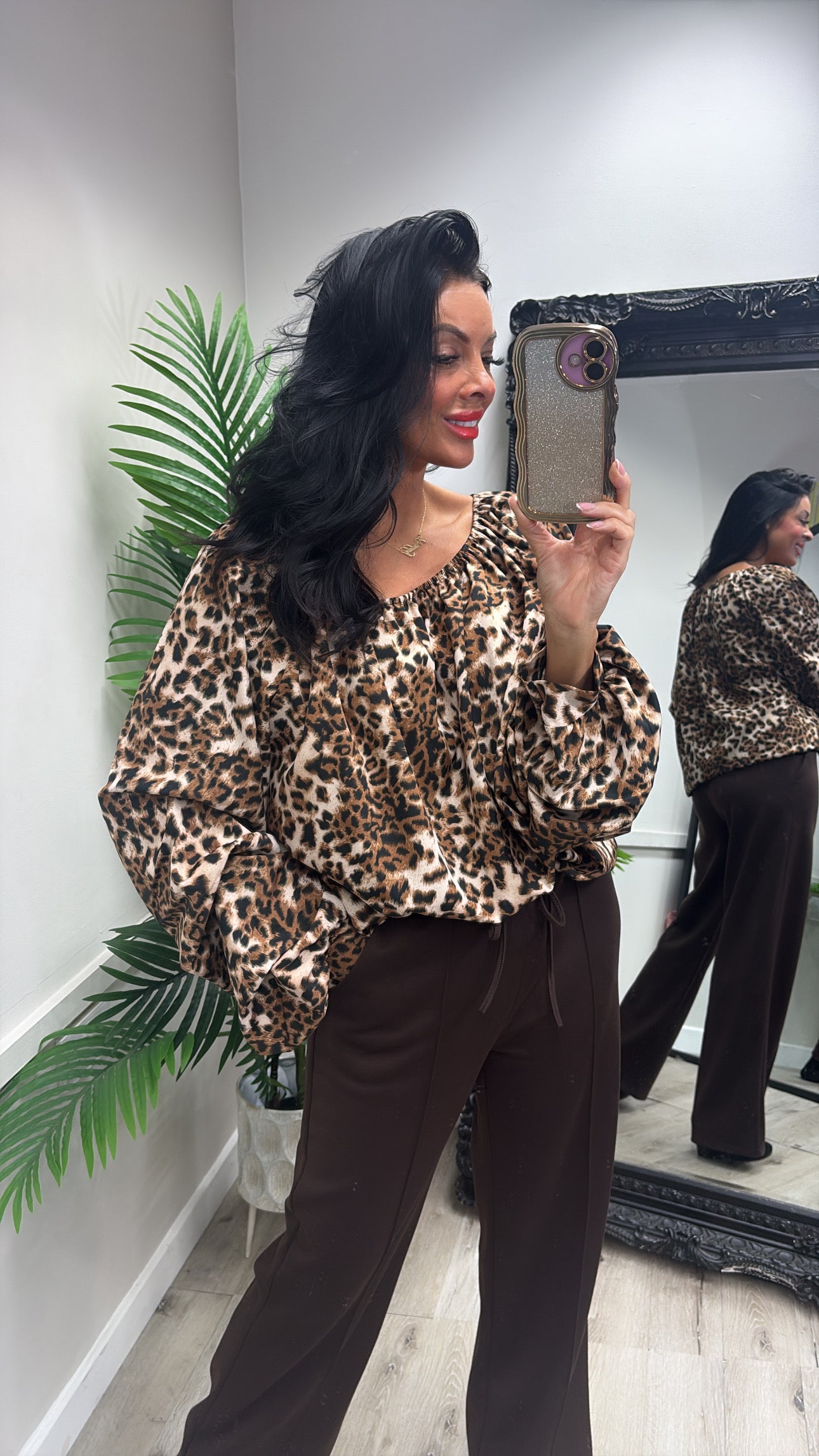 Leopard Bardot Top/dress
