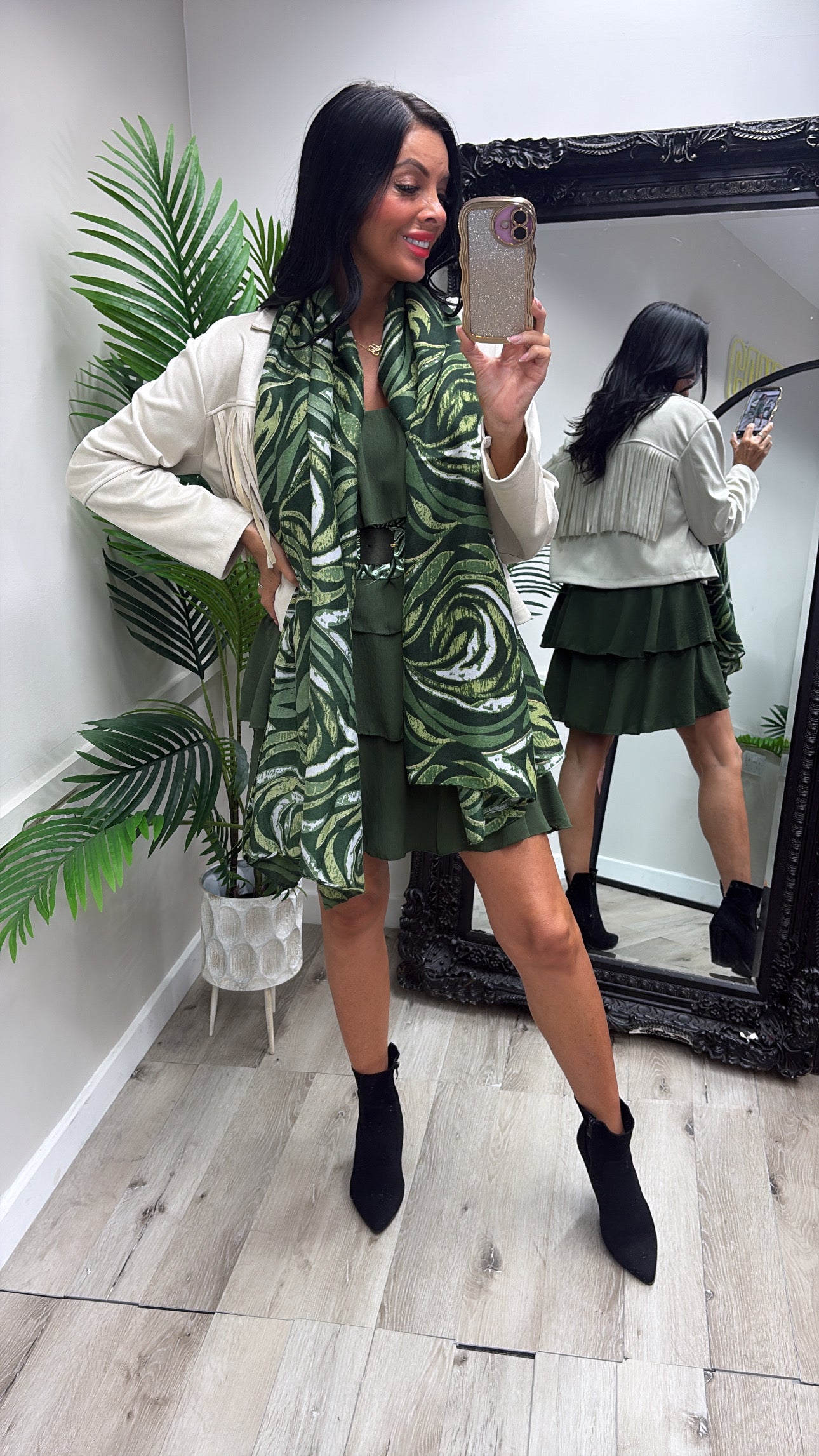 Layered Dress - Khaki