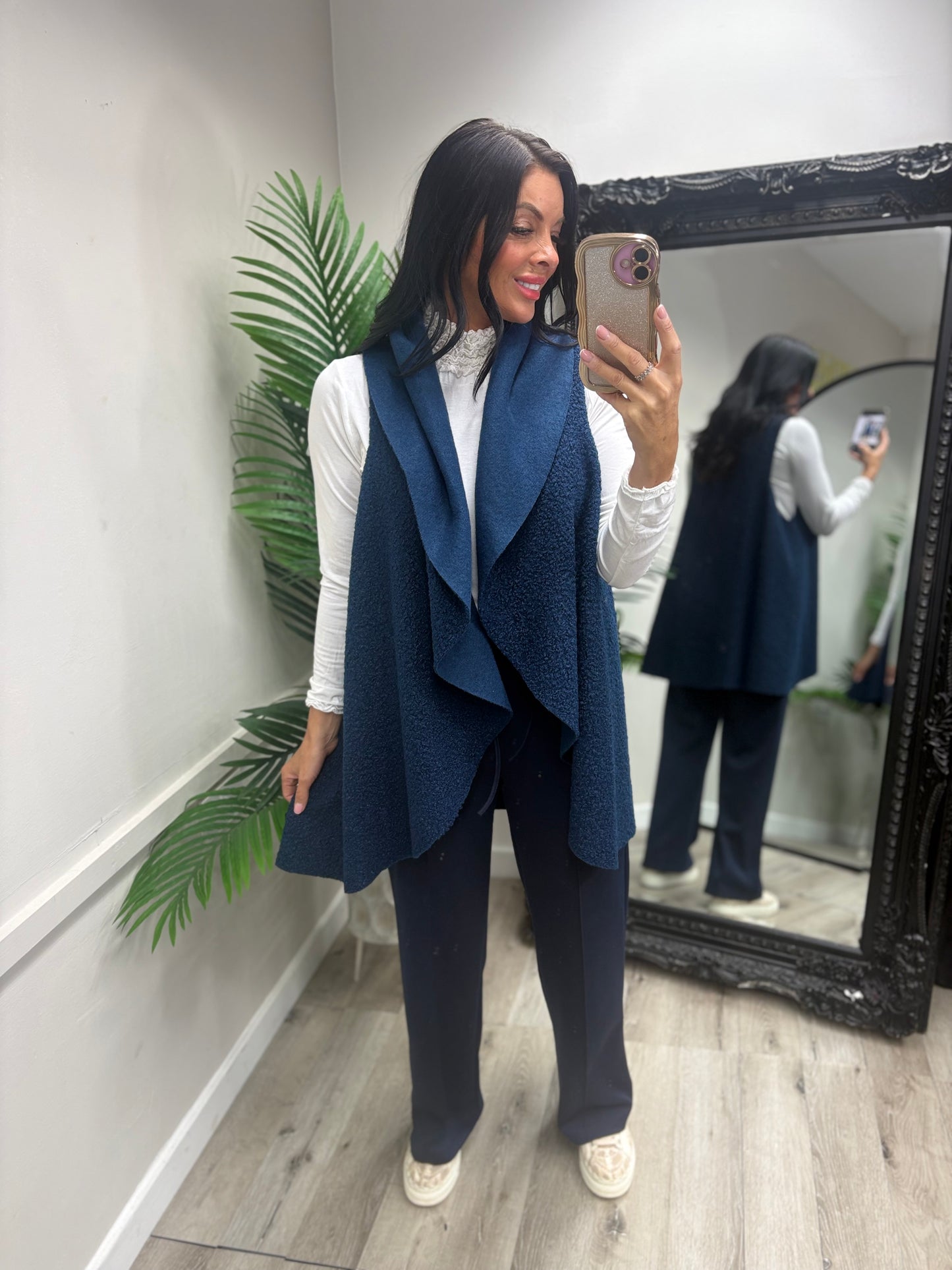 Ellen Teddy Waist Jacket - Blue