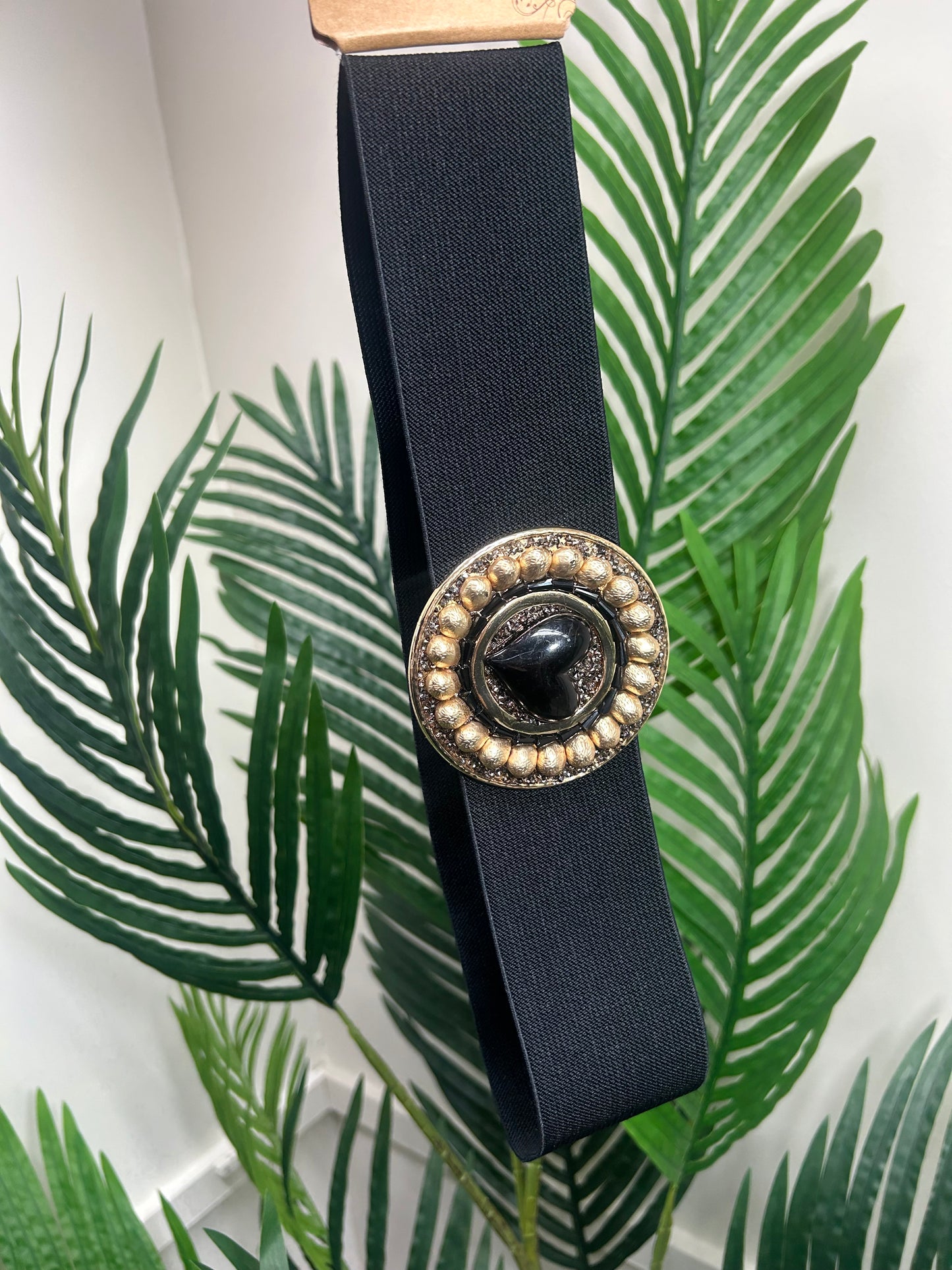 Heart Belt - Black/Gold