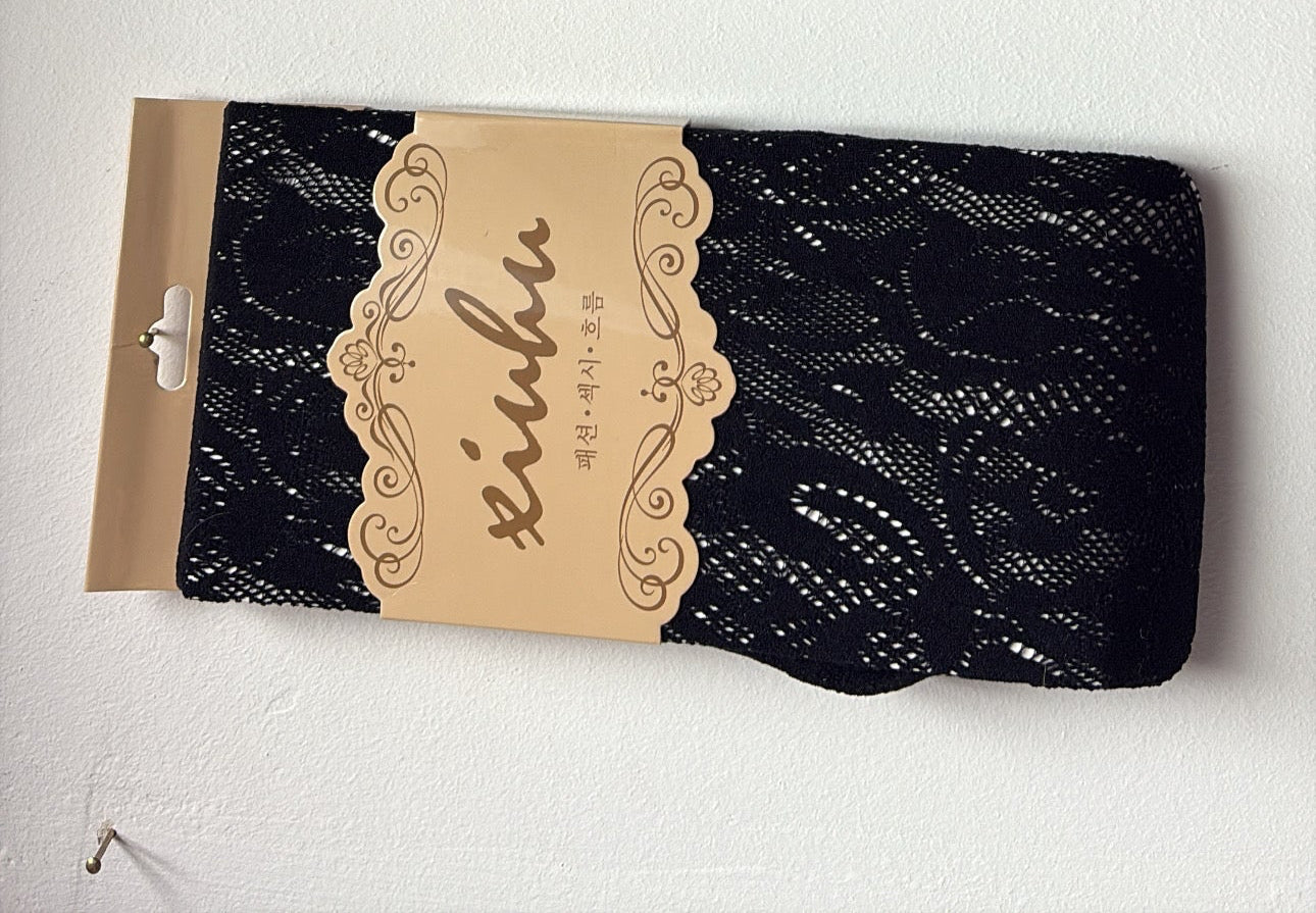 Lace Tights - Black