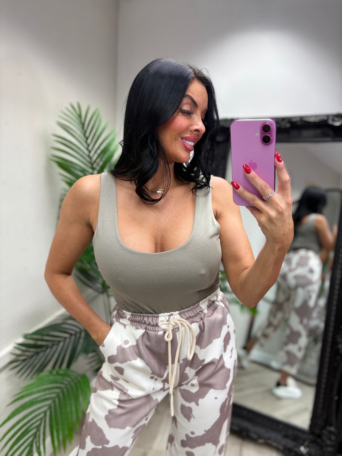 Basic Vest Top - Stone