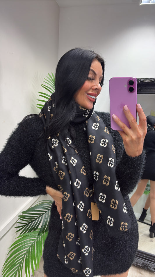 Louisa Black Scarf