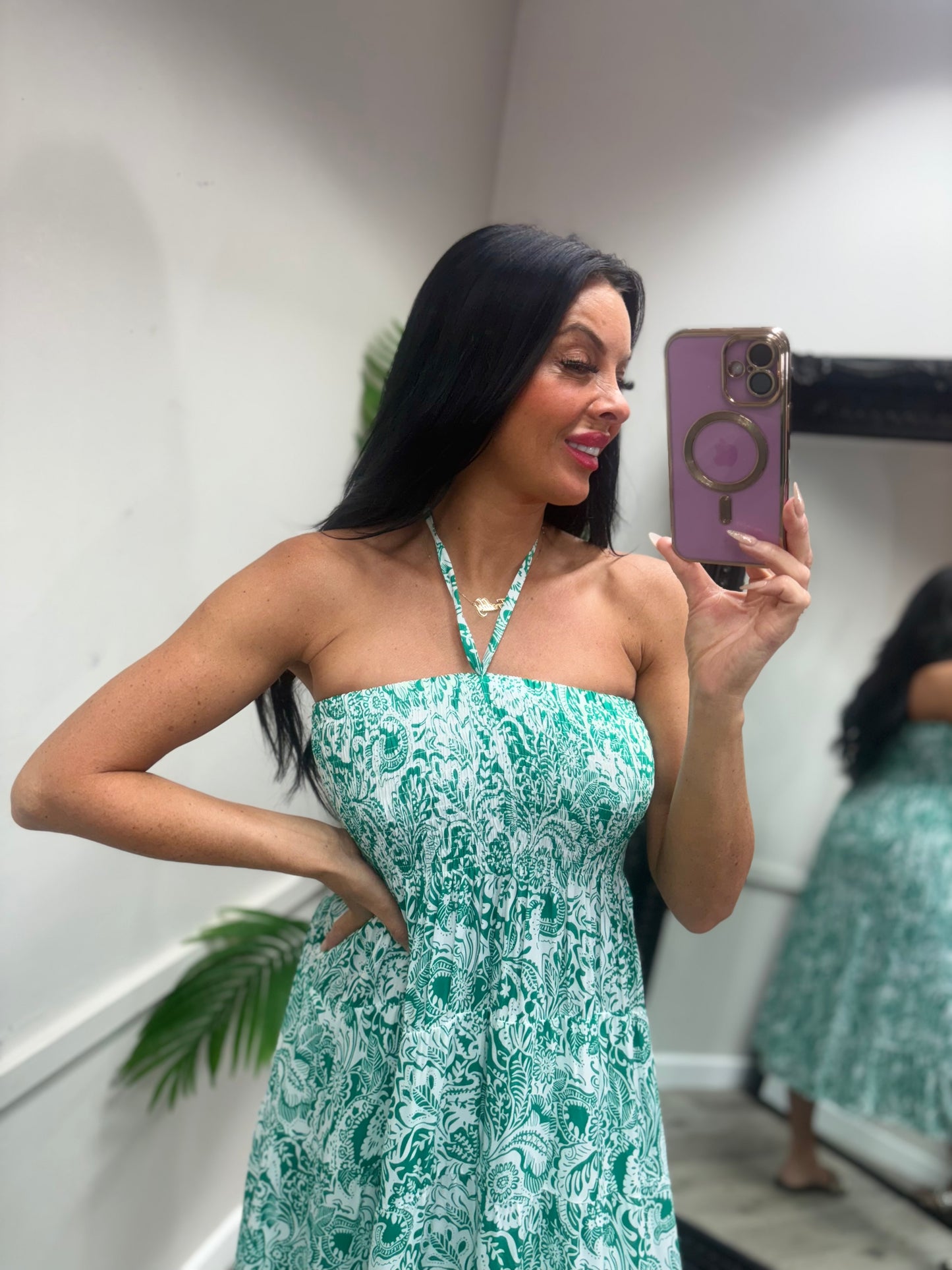 Magic Midi Dress - Green