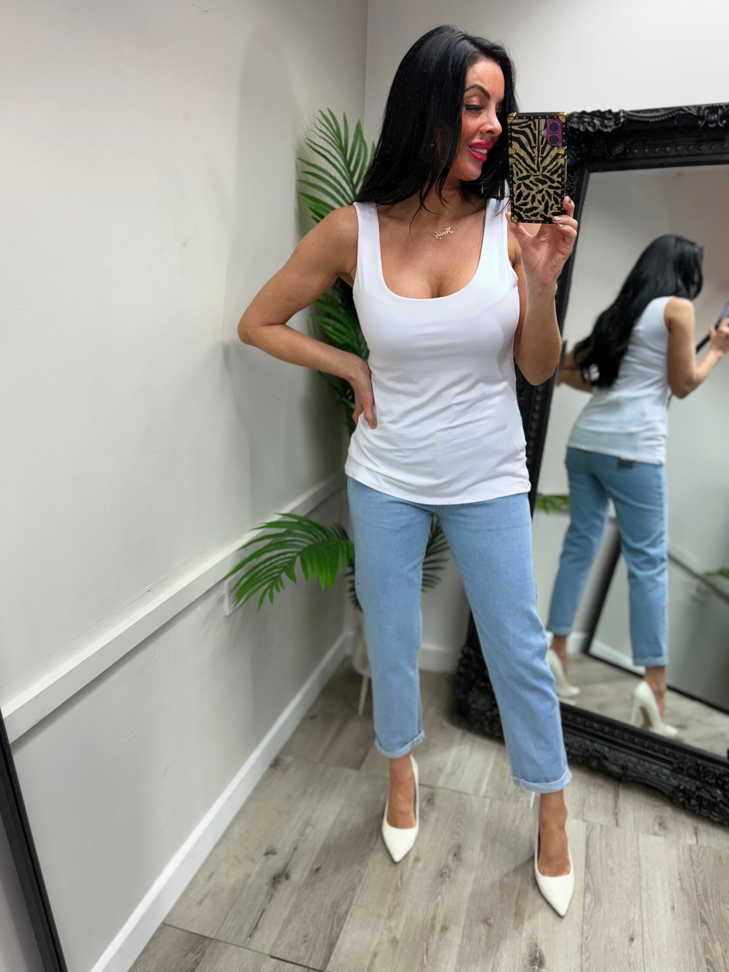 Basic Vest Top - White