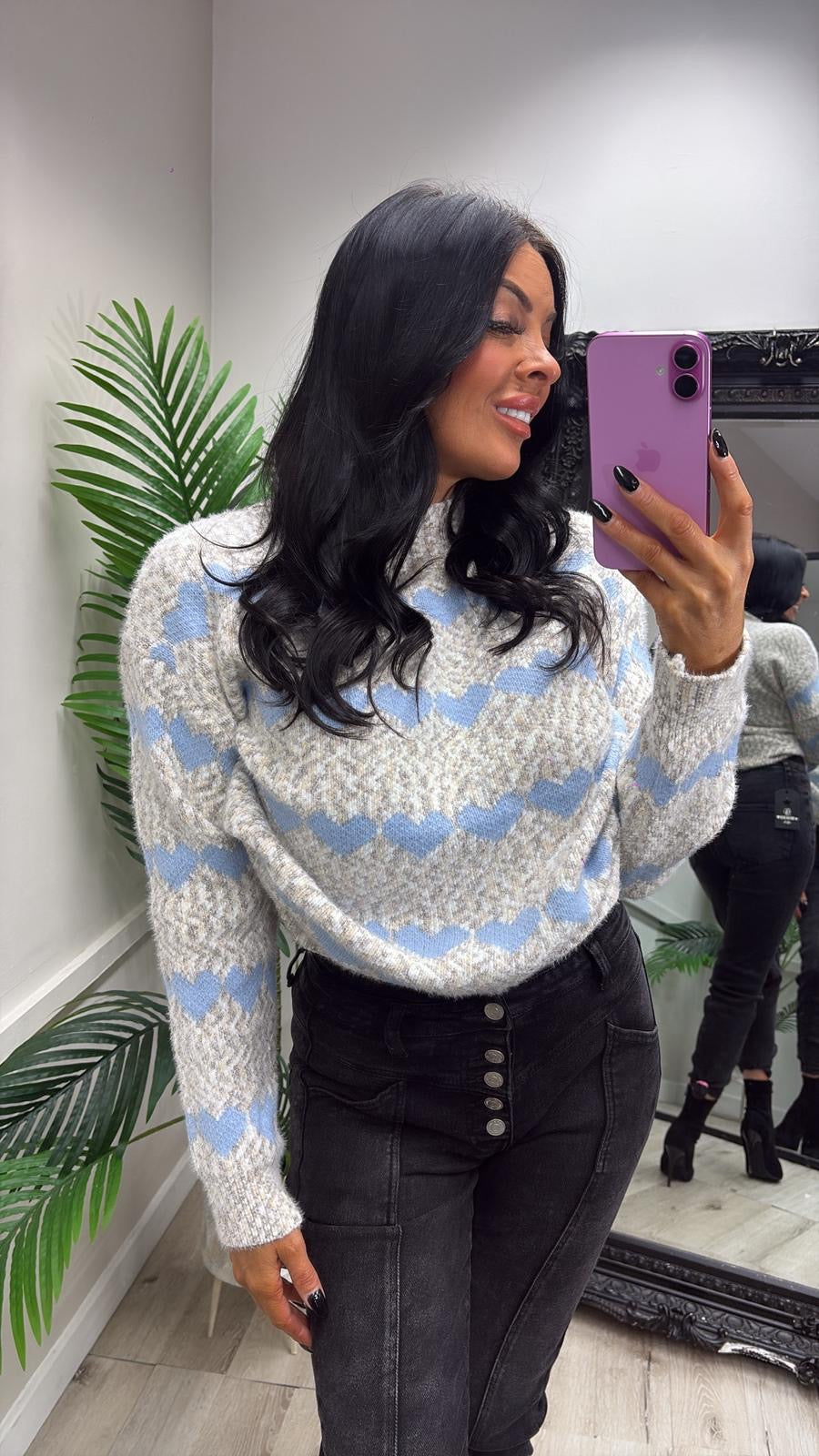 Heart Jumpers - Beige