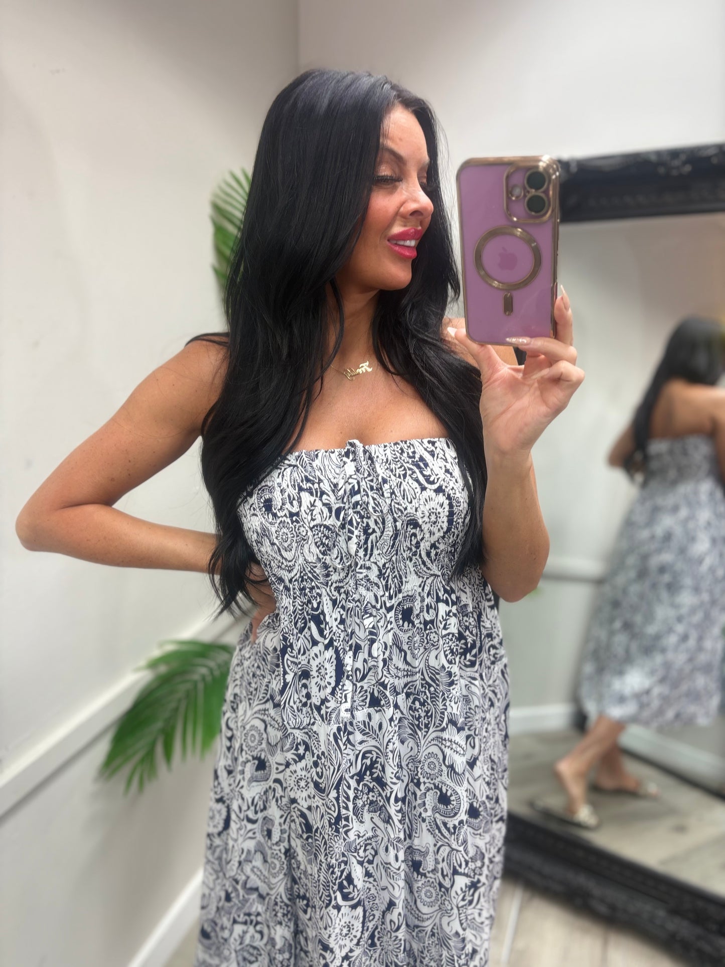 Magic Midi Dress - Navy