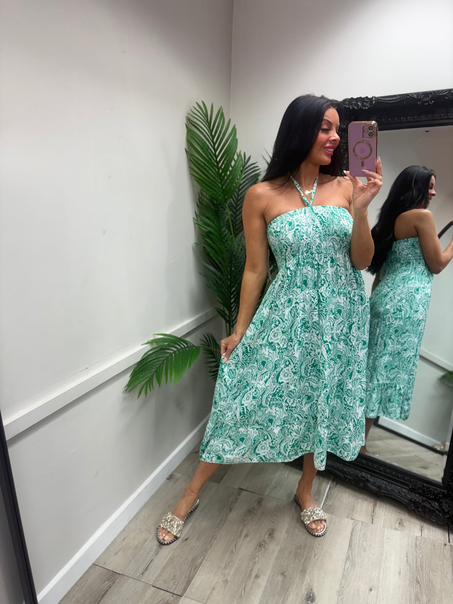 Magic Midi Dress - Green