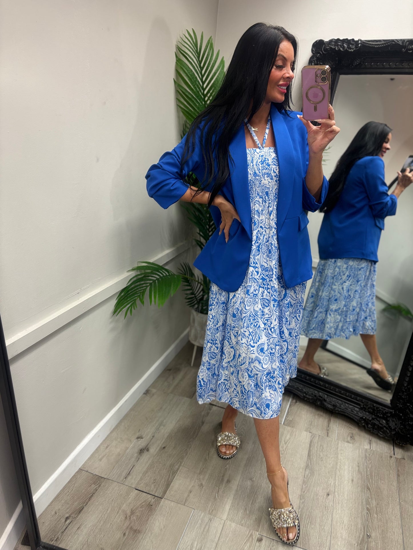 Magic Midi Dress - Blue
