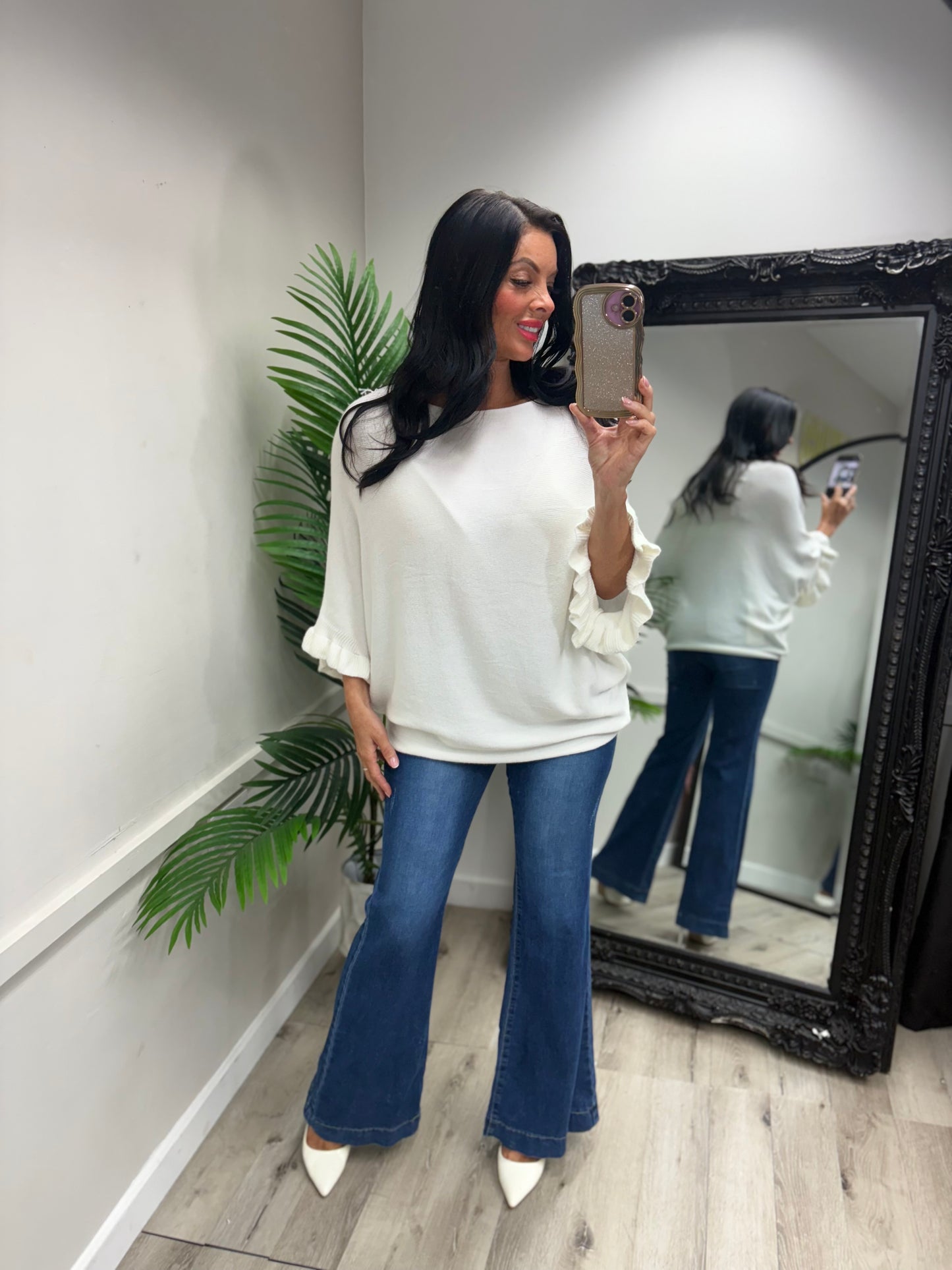 Hollie Frill Arm Knit