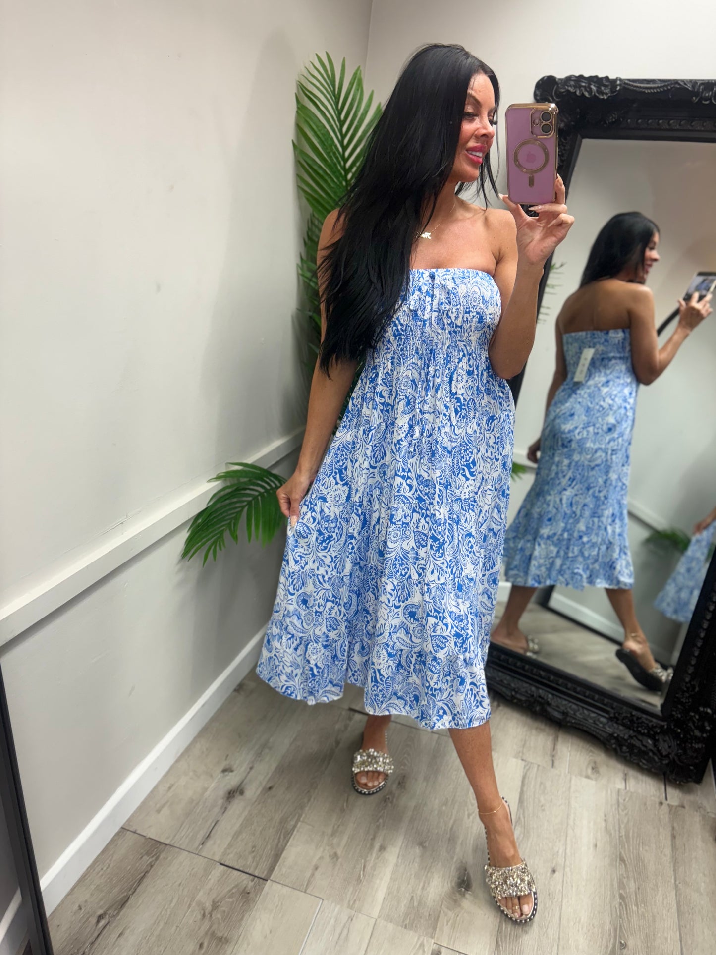 Magic Midi Dress - Blue