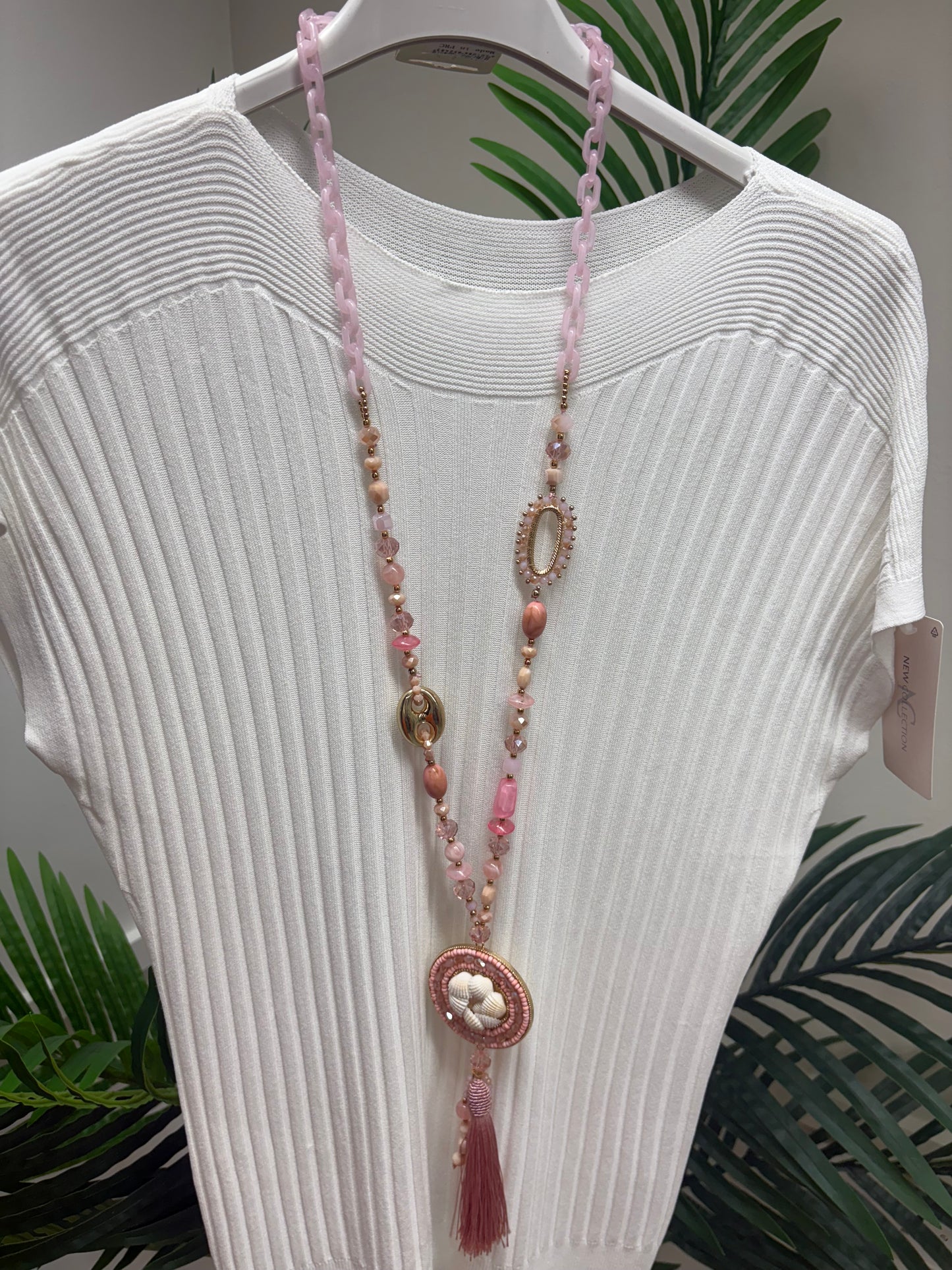 Seashell Necklace - Pink