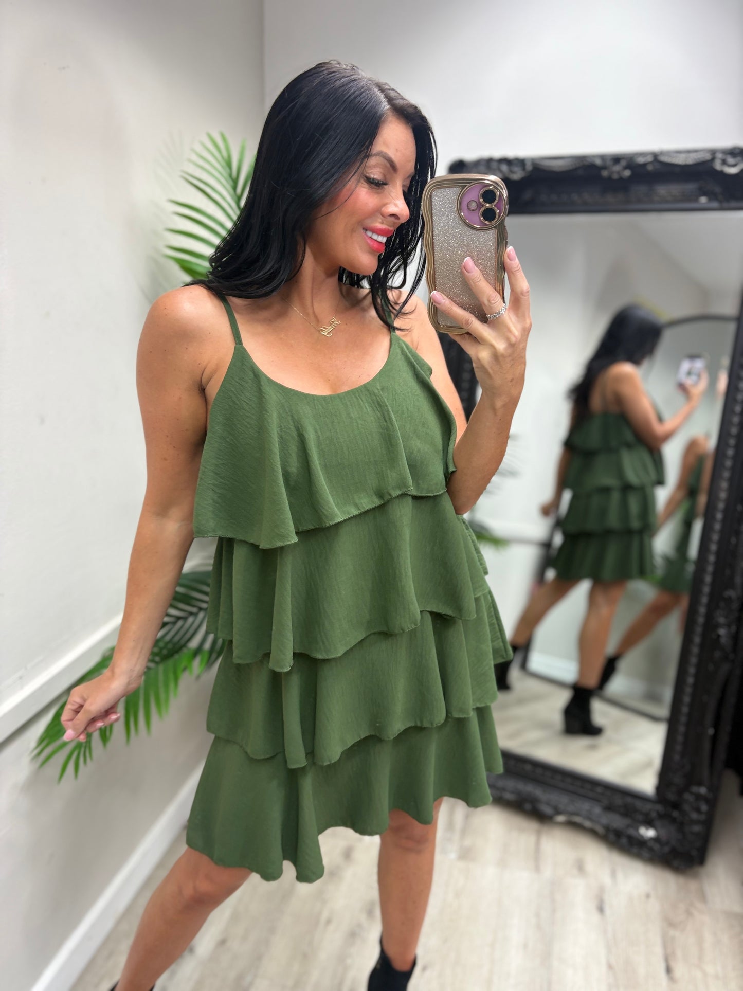 Layered Dress - Khaki