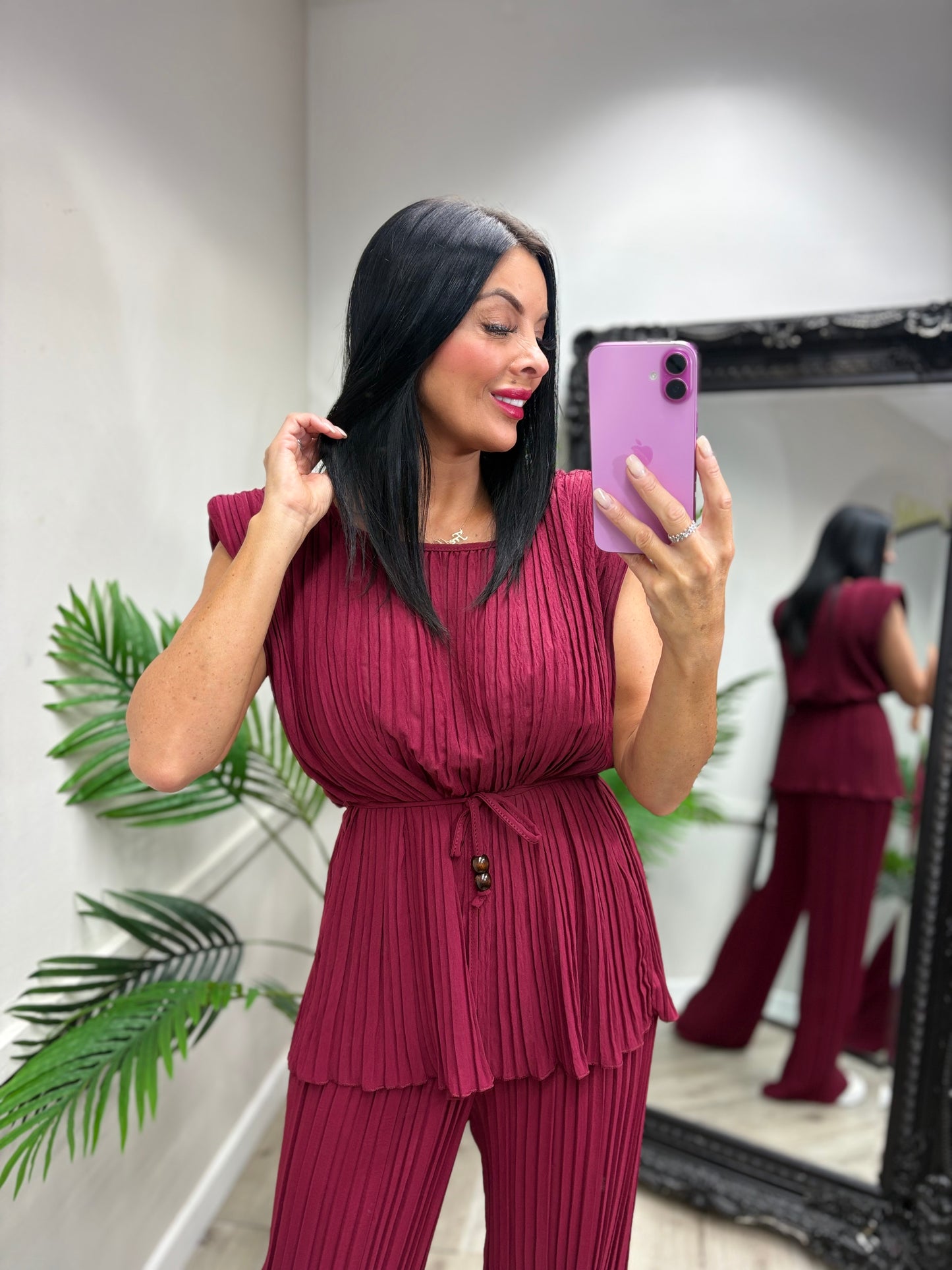 Claudia Set - Maroon