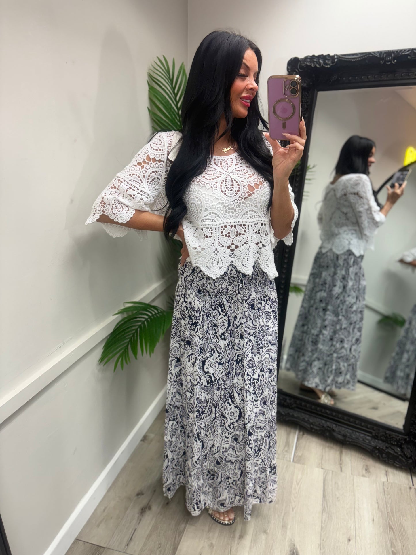 Magic Midi Dress - Navy