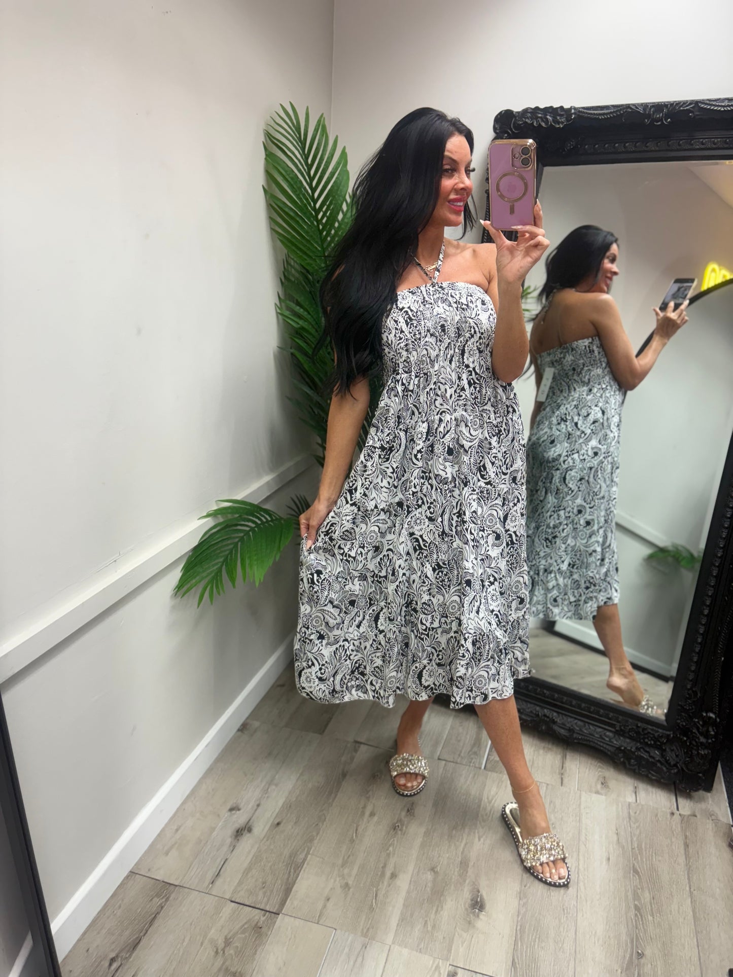Magic Midi Dress - Black