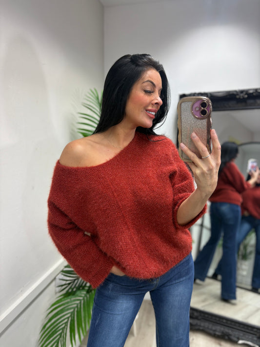 Amelia Knit Jumper - Rust