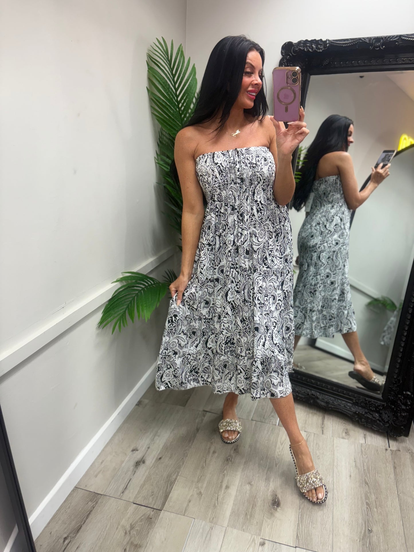 Magic Midi Dress - Black