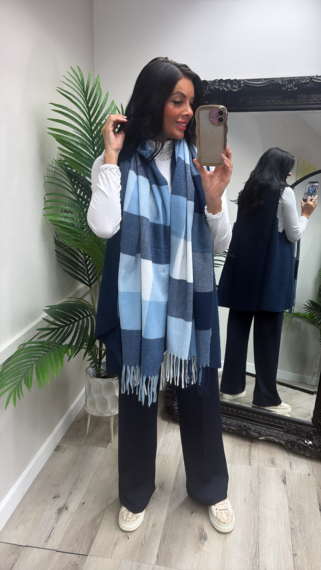 Ellen Teddy Waist Jacket - Blue
