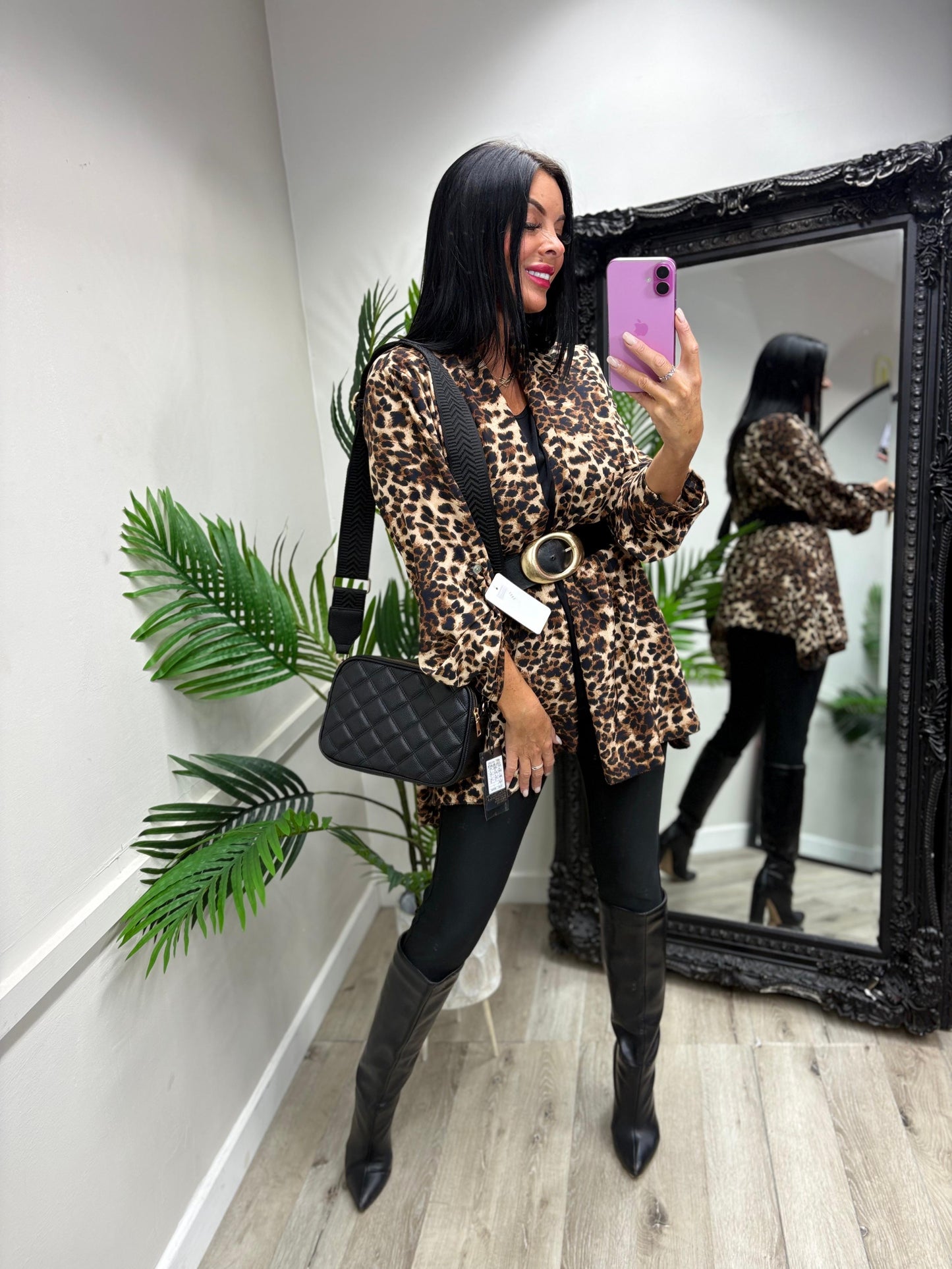 Linda Leopard Top