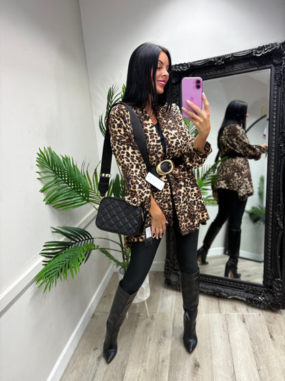Linda Leopard Top