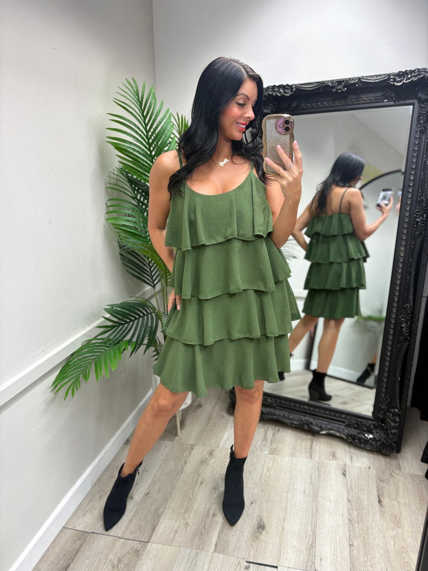 Layered Dress - Khaki