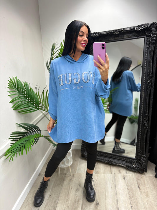 Kennedy Glitz Hoodie - Blue