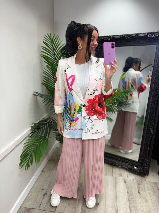 Poppy Blazer - White