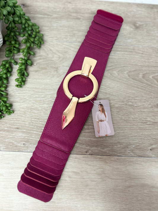 Bethany Belt - Maroon