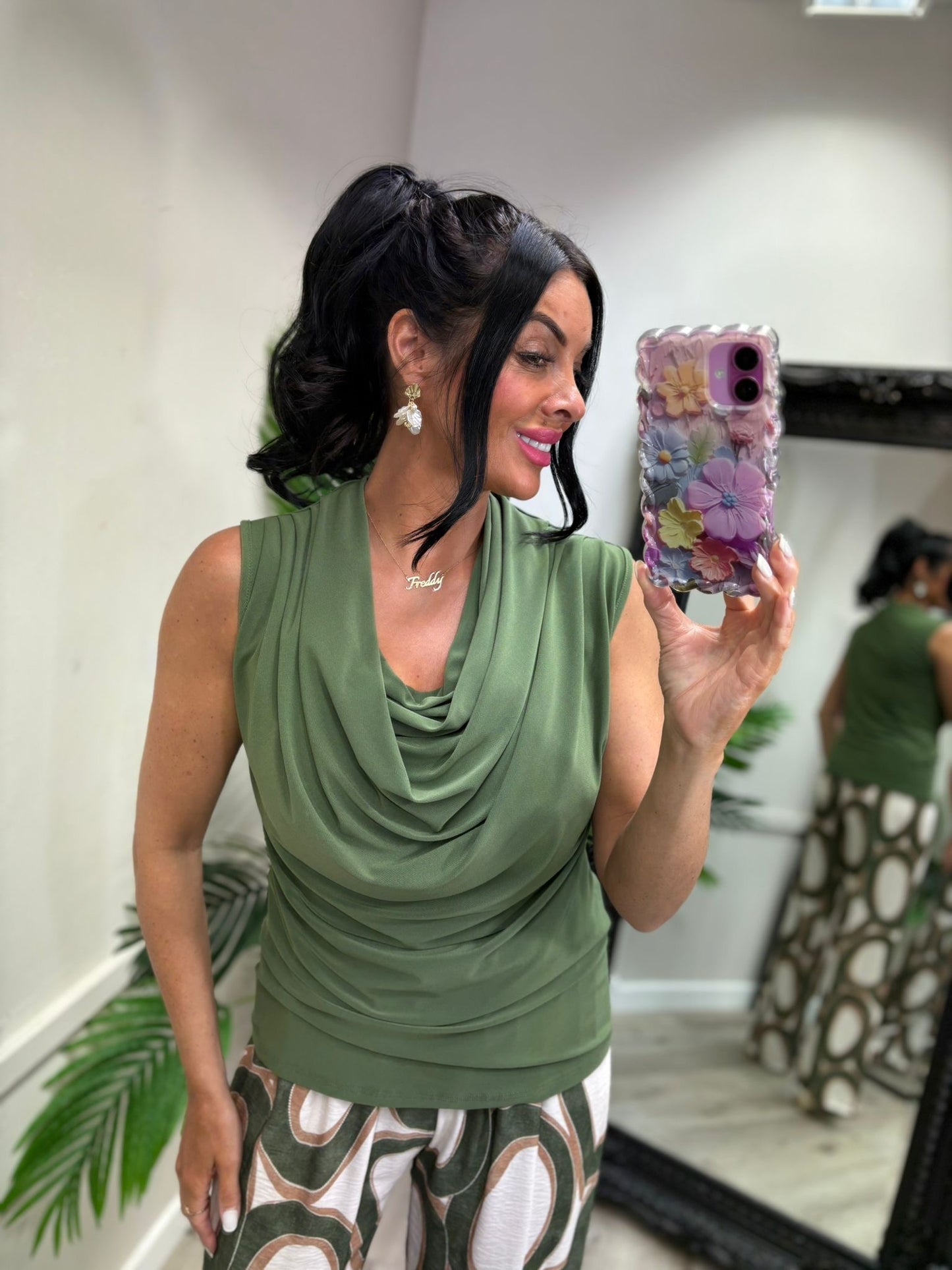 Katrina Cowl Neck Top
