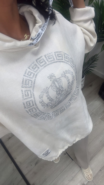 Bling Hoodie - Cream