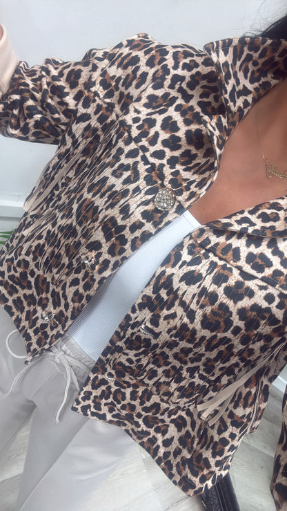 Leopard Tassel Jacket