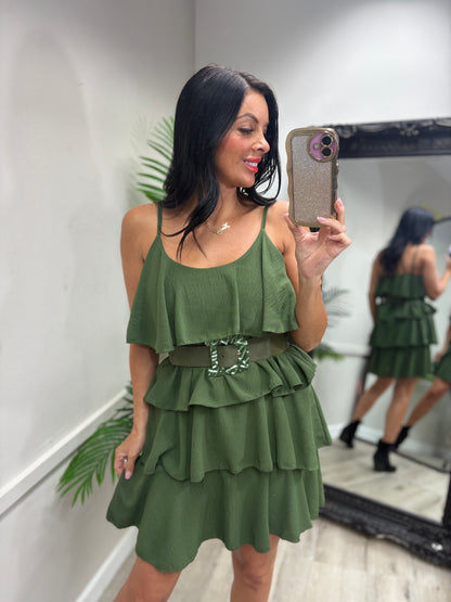 Layered Dress - Khaki