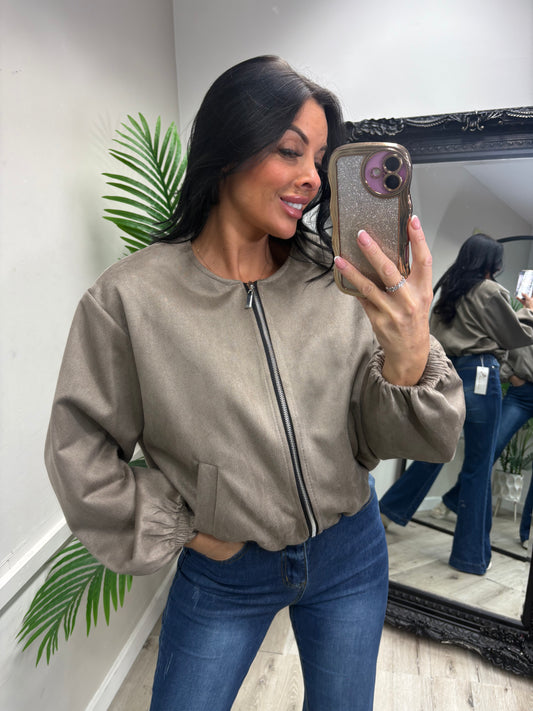 Danielle Bomber Jacket - Mocha