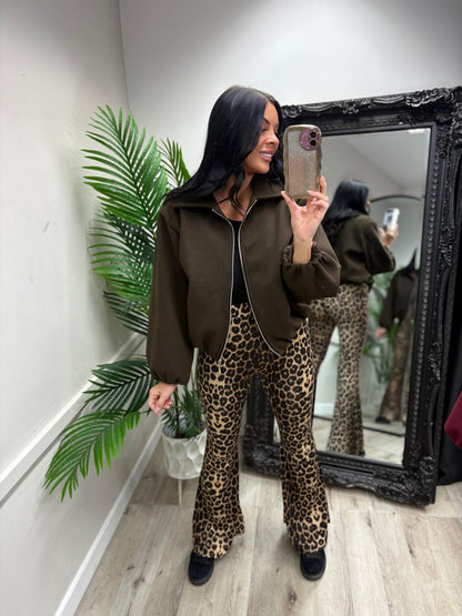 Paris Bomber Jacket - Chocolate