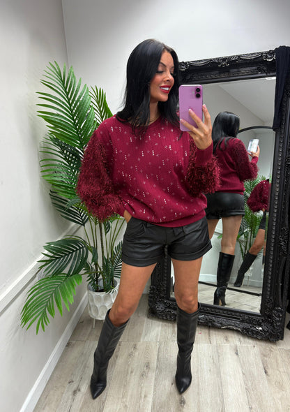 Amber Jumper - Wine