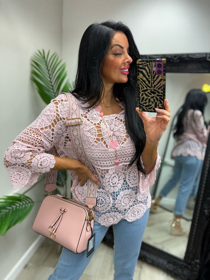 Nora Cross Body Bag - Pink