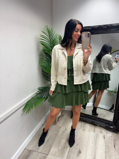 Layered Dress - Khaki