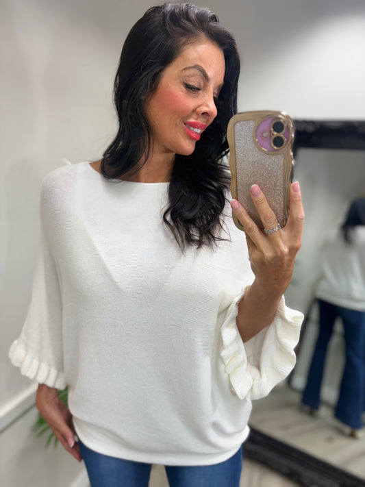 Hollie Frill Arm Knit